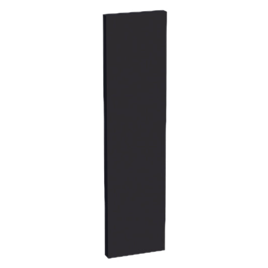 HE-FLS48: Ebony Black Shaker 48"W x 2"H x 12"D Flat Shelf