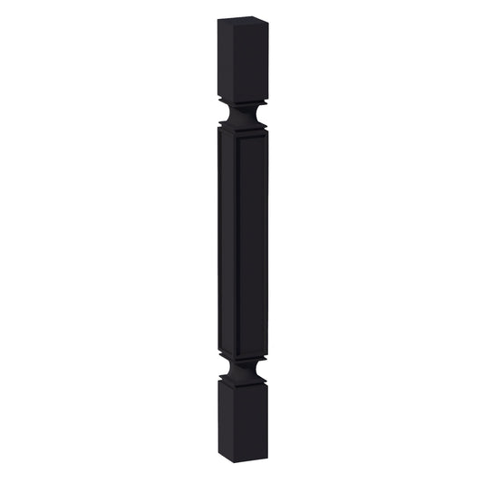 HE-SP336: Ebony Black Shaker 03"W x 36"H x 03"D Square Roman Pillar