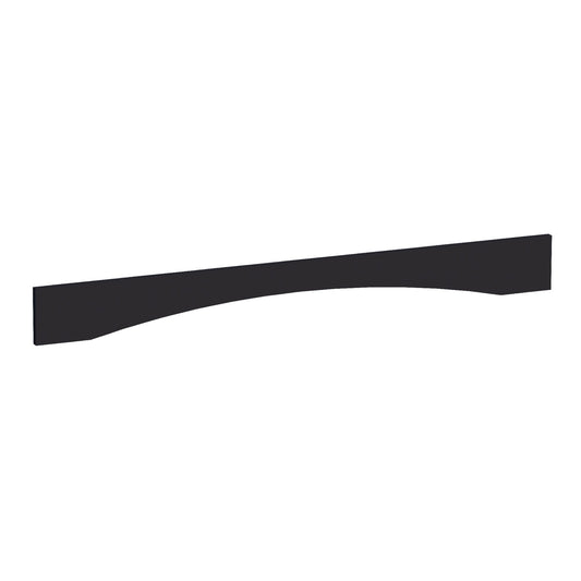 HE-VAR54: Ebony Black Shaker 54"W x 5-1/2"H x 3/4"D Arched Valance