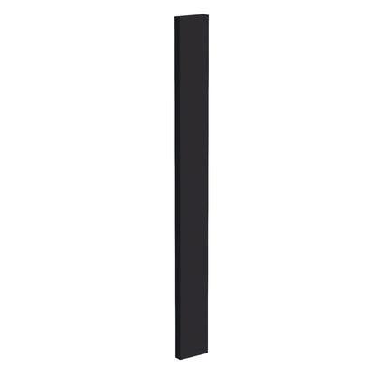 HE-WF330: Ebony Black Shaker 03"W x 30"H Wall Cabinet Filler