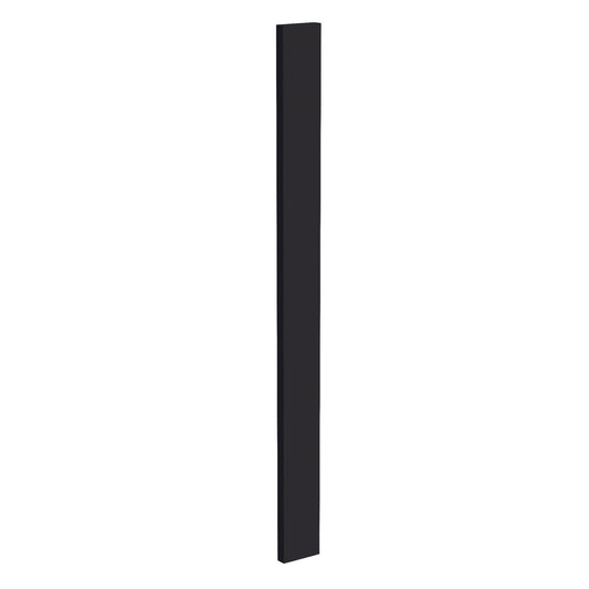 HE-WF336: Ebony Black Shaker 03"W x 36"H Wall Cabinet Filler