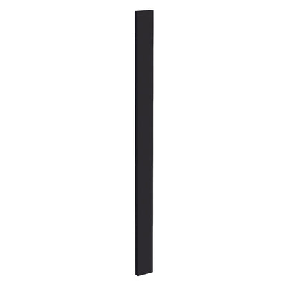 HE-WF342: Ebony Black Shaker 03"W x 42"H Wall Cabinet Filler