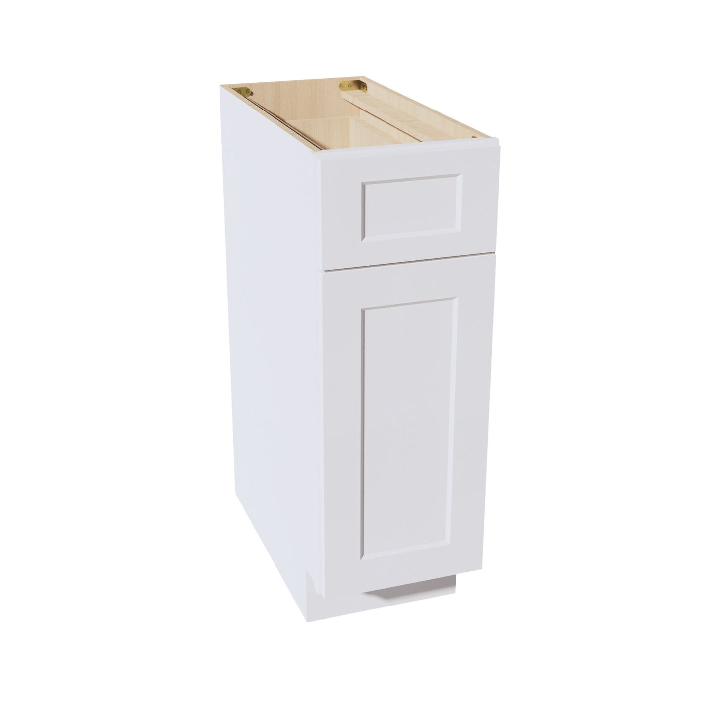 HF-B12: Frost White Shaker 12" 1 Drawer 1 Door Standard Base Cabinet