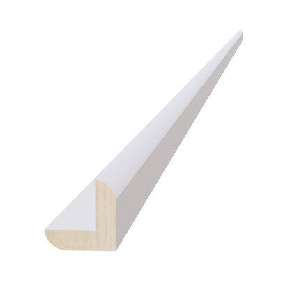 HF-OCM8: Frost White Shaker 96"W x 7/8"H x 7/8"D Outside Corner Molding