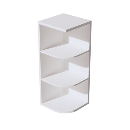 HF-OE1230: Frost White Shaker 12"W x 30"H 4 Shelves Wall End Shelf Cabinet