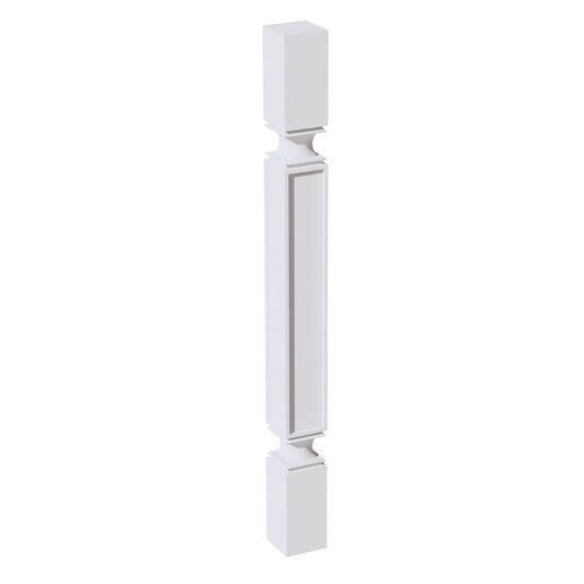 HF-SP336: Frost White Shaker 03"W x 36"H x 03"D Square Roman Pillar