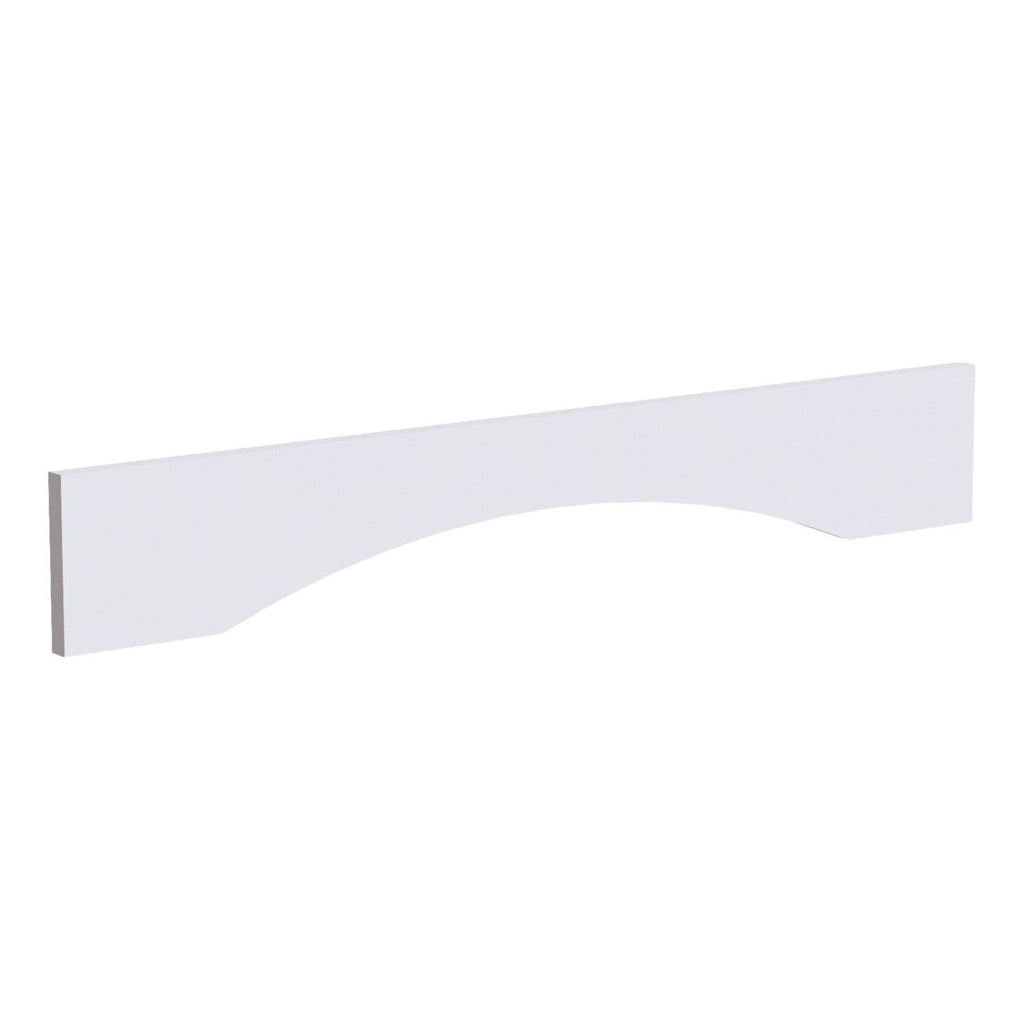 HF-VAR36: Frost White Shaker 36"W x 5-1/2"H x 3/4"D Arched Valance