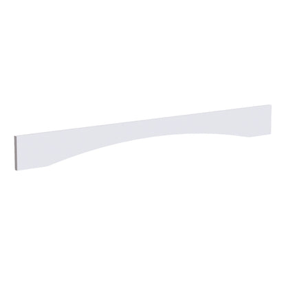 HF-VAR54: Frost White Shaker 54"W x 5-1/2"H x 3/4"D Arched Valance