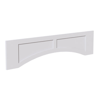 HF-VARP54: Frost White Shaker 54"W x 12"H x 3/4"D Arched Valance with Raised Panel