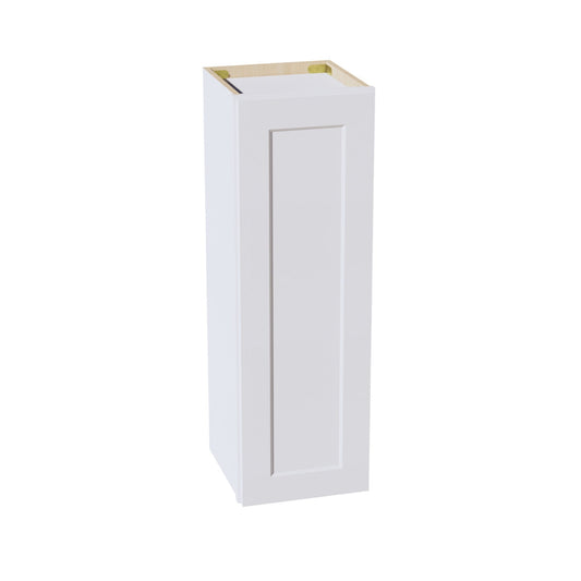 HF-W1236: Frost White Shaker 12"W x 36"H 1 Door & 2 Shelves Standard Wall Cabinet