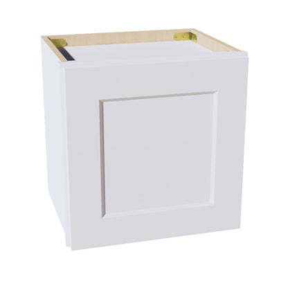 HF-W1515: Frost White Shaker 15"W x 15"H 1 Door Standard Wall Bridge Cabinet