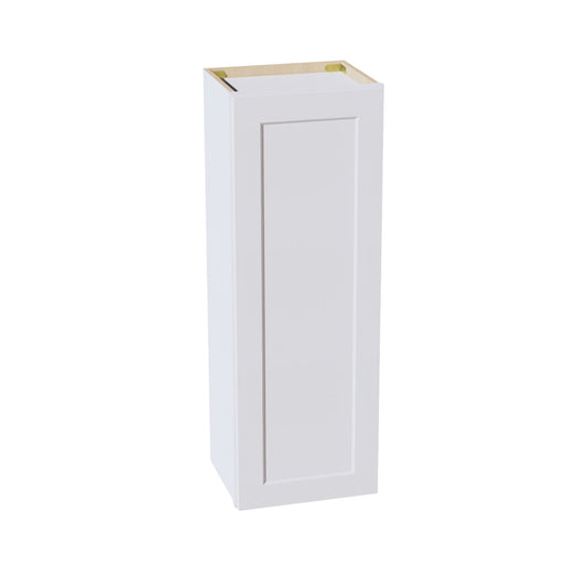 HF-W1542: Frost White Shaker 15"W x 42"H 1 Door & 3 Shelves Standard Wall Cabinet