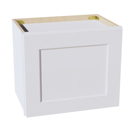 HF-W1815: Frost White Shaker 18"W x 15"H 1 Door Standard Wall Bridge Cabinet