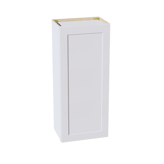 HF-W1842: Frost White Shaker 18"W x 42"H 1 Door & 3 Shelves Standard Wall Cabinet