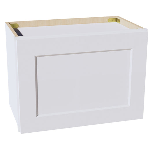 HF-W2115: Frost White Shaker 21"W x 15"H 1 Door Standard Wall Bridge Cabinet