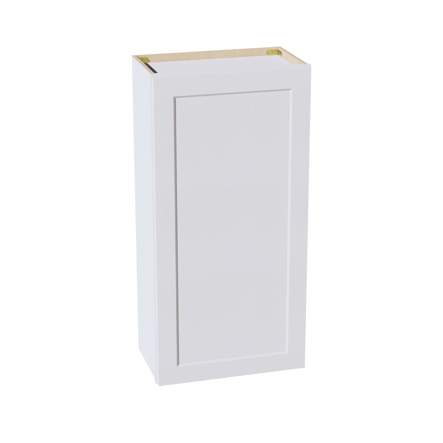 HF-W2142: Frost White Shaker 21"W x 42"H 1 Door & 3 Shelves Standard Wall Cabinet