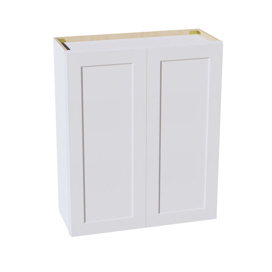 HF-W3036: Frost White Shaker 30"W x 36"H 2 Doors & 2 Shelves Standard Wall Cabinet