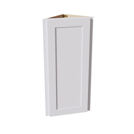 HF-WAE1236: Frost White Shaker 12"W x 36"H x 12"D 1 Door & 2 Shelves Wall Angle End Cabinet