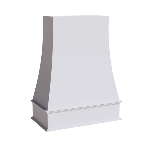 HF-WRH3648: Frost White Shaker 36"W x 48"H Wood Wall Mounted Range Hoods