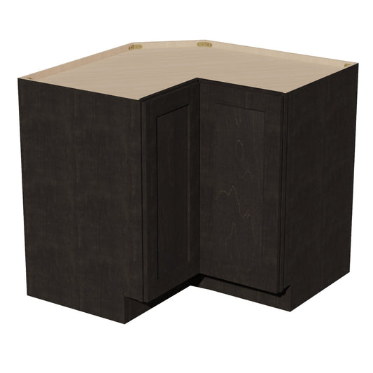 HG-LSB33: Dark Gray Shaker 33" 2 Doors Lazy Susan Corner Base Cabinet