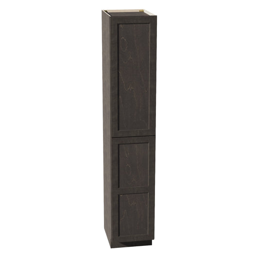 HG-TP1896: Dark Gray Shaker 18"W x 96"H x 24"D 2 Doors & 6 Shelves Tall Shelf Pantry Cabinets