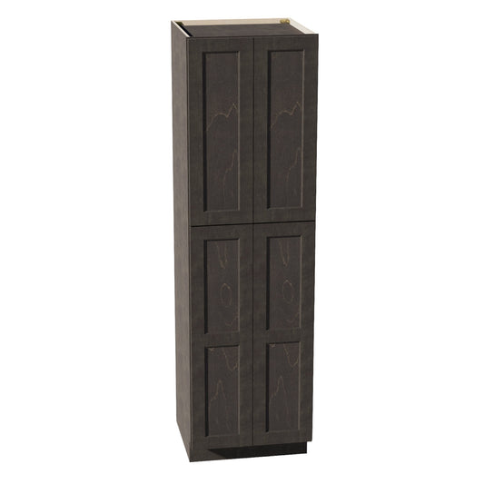 HG-TP2484: Dark Gray Shaker 24"W x 84"H x 24"D 5 Door & 5 Shelves Tall Shelf Pantry Cabinets