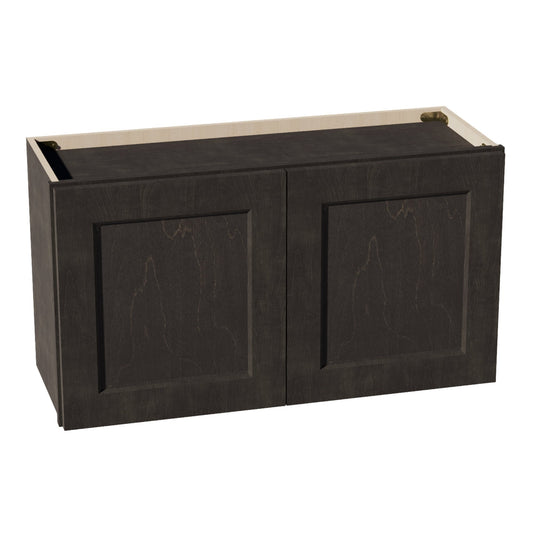 HG-W3318: Dark Gray Shaker 33"W x 18"H 2 Doors Standard Wall Bridge Cabinet
