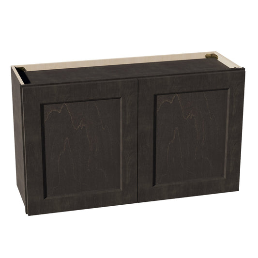 HG-W3621: Dark Gray Shaker 36"W x 21"H 2 Doors Standard Wall Bridge Cabinet