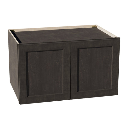HG-W362124: Dark Gray Shaker 36"W x 21"H x 24"D 2 Doors & 1 Shelf Standard Bridge Wall Cabinet
