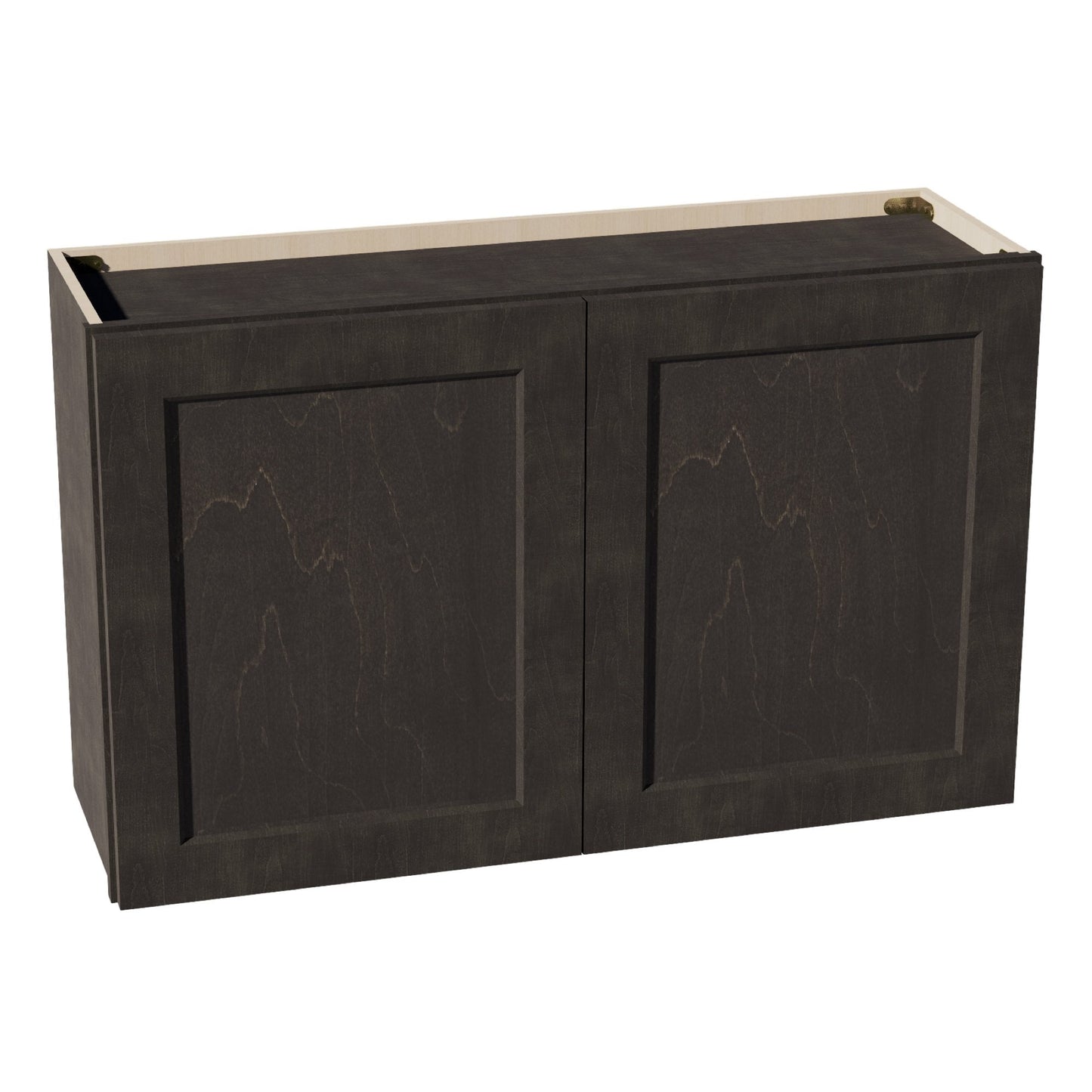 HG-W3924: Dark Gray Shaker 39"W x 24"H 2 Doors Standard Wall Bridge Cabinet