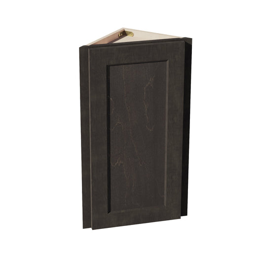 HG-WAE1230: Dark Gray Shaker 12"W x 30"H x 12"D 1 Door & 2 Shelves Wall Angle End Cabinet