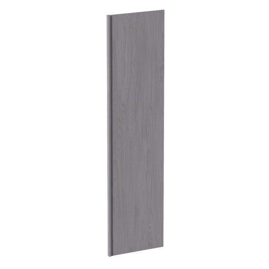 HLG-REP2496: Light Gray Shaker 24"W x 96"H x 1-1/2"D Refigerator Return Panel