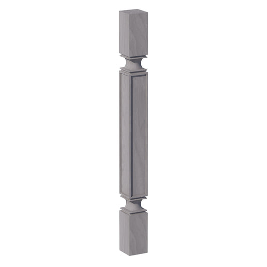 HLG-SP336: Light Gray Shaker 03"W x 36"H x 03"D Square Roman Pillar