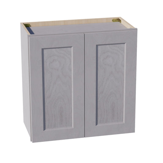 HLG-W2424: Light Gray Shaker 24"W x 24"H 2 Doors Standard Wall Bridge Cabinet