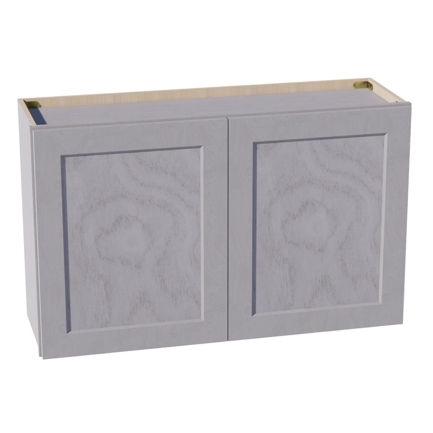 HLG-W3924: Light Gray Shaker 39"W x 24"H 2 Doors Standard Wall Bridge Cabinet