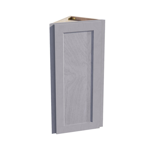 HLG-WAE1236: Light Gray Shaker 12"W x 36"H x 12"D 1 Door & 2 Shelves Wall Angle End Cabinet