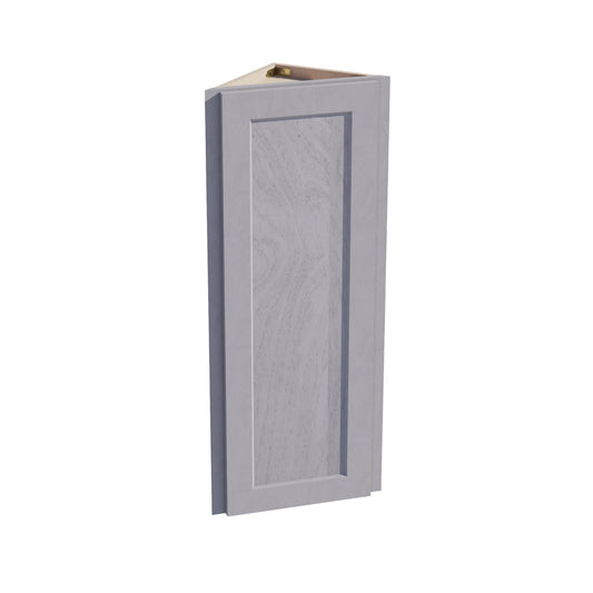 HLG-WAE1242: Light Gray Shaker 12"W x 42"H x 12"D 1 Door & 3 Shelves Wall Angle End Cabinet