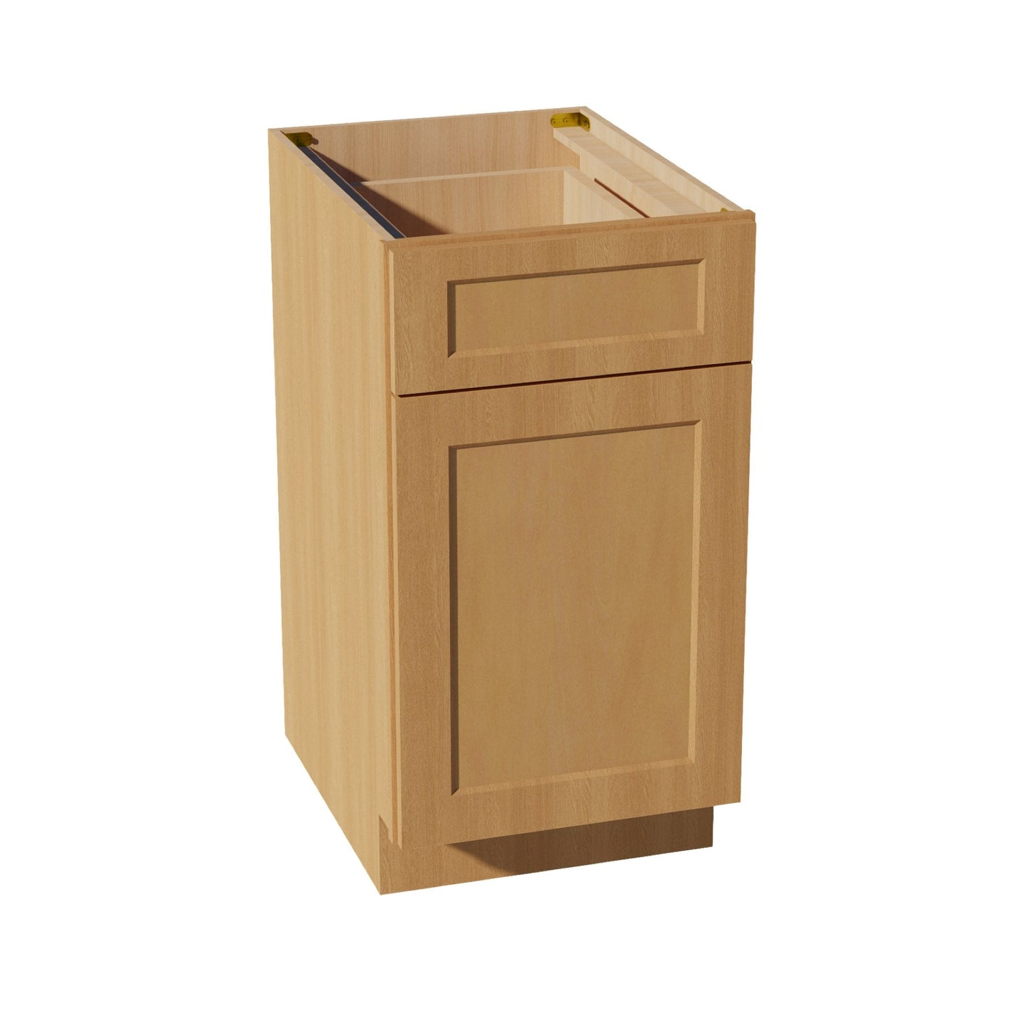 HT-B18: Timber Wood Shaker 18" 1 Drawer 1 Door Standard Base Cabinet