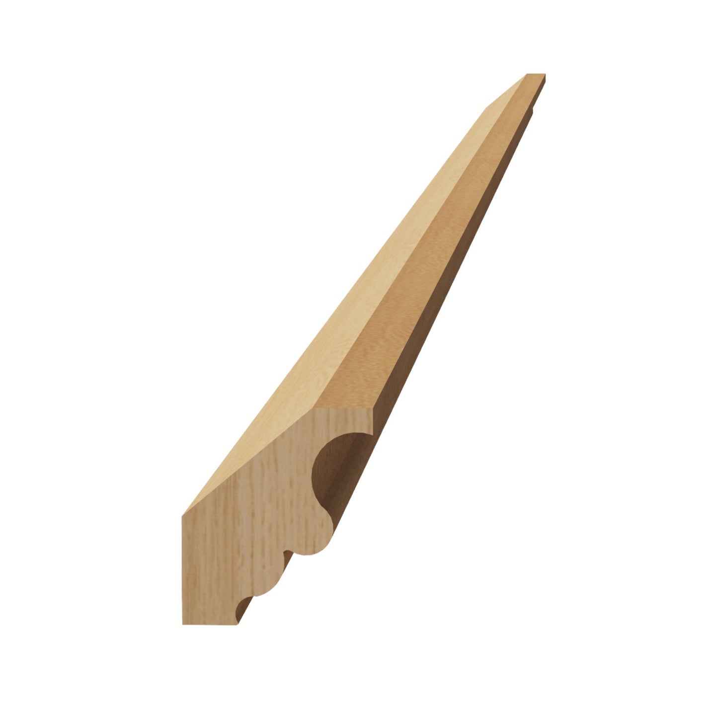 HT-CM2: Timber Wood Shaker 96"W x 2"H x 2-1/2"D Crown Molding