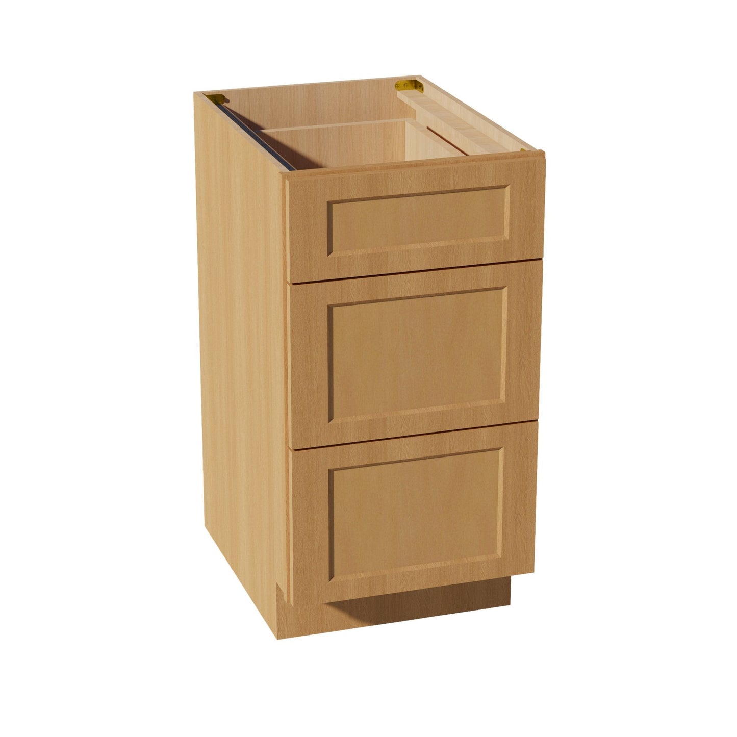 HT-DB18: Timber Wood Shaker 18" 3 Drawers Base Cabinet