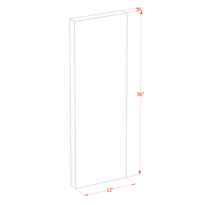 HT-FLS36: Timber Wood Shaker 36"W x 2"H x 12"D Flat Shelf