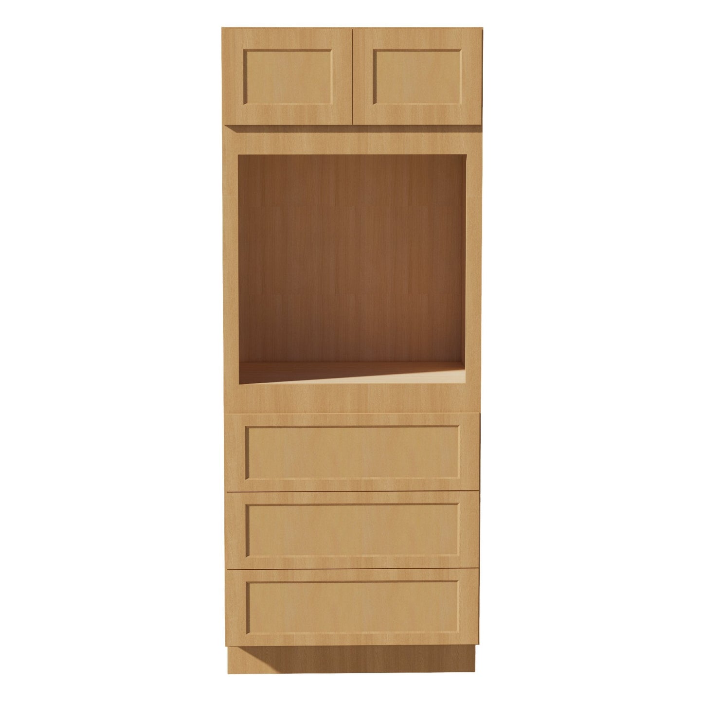 HT-OC3384: Timber Wood Shaker 33"W x 84"H x 24"D 2 Doors & 3 Drawers Tall Oven Shelf Cabinets