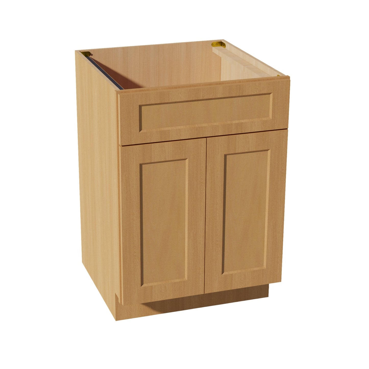 HT-SB24: Timber Wood Shaker 24" 2 Doors 1 False Drawer Sink Base Cabinet