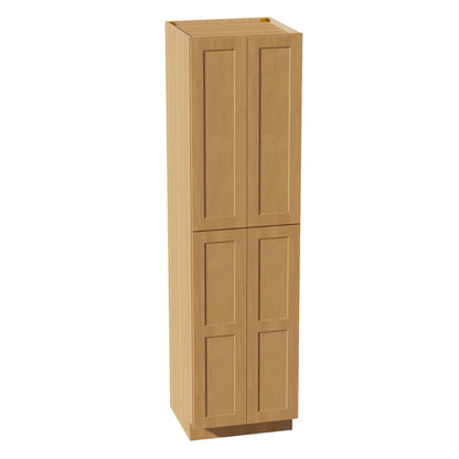 HT-TP2490: Timber Wood Shaker 24"W x 90"H x 24"D 4 Door & 5 Shelves Tall Shelf Pantry Cabinets