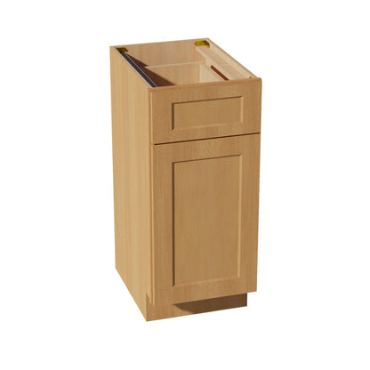 HT-VB1521: Timber Wood Shaker 15"W x 34-1/2"H x 21"D 1 Door & 1 Drawer Single Door Vanity Base Cabinets