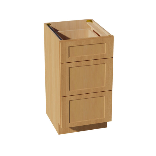 HT-VDB1821: Timber Wood Shaker 18"W x 34-1/2"H x 21"D  3 Drawers Vanity Base Cabinets