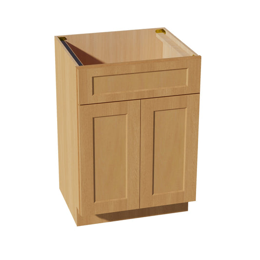 HT-VSB2421: Timber Wood Shaker 24"W x 34-1/2"H x 21"D 2 Doors & 1 False Drawer Vanity Sink Base Cabinets