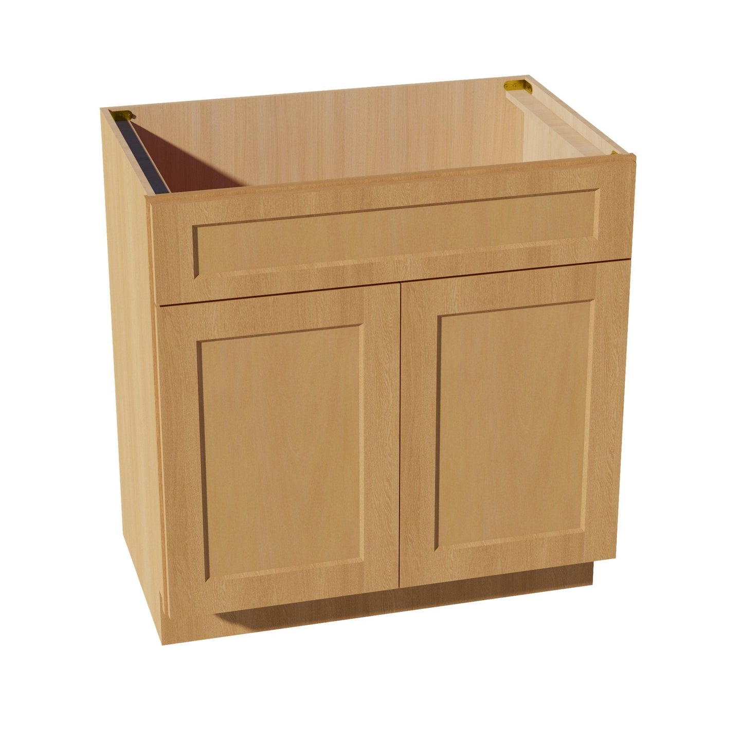 HT-VSB3321: Timber Wood Shaker 33"W x 34-1/2"H x 21"D 2 Doors & 1 False Drawer Vanity Sink Base Cabinets