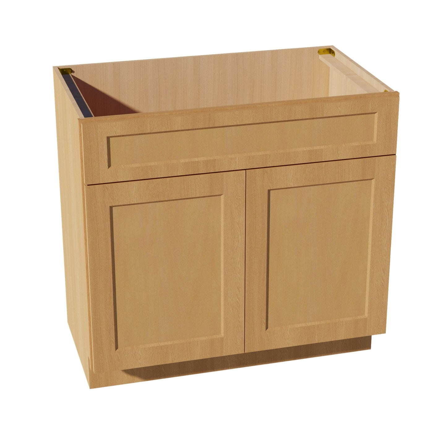 HT-VSB3621: Timber Wood Shaker 36"W x 34-1/2"H x 21"D 2 Doors & 1 False Drawer Vanity Sink Base Cabinets