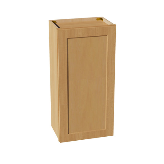 HT-W1836: Timber Wood Shaker 18"W x 36"H 1 Door & 2 Shelves Standard Wall Cabinet